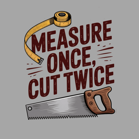 Measure Once Cut Twice T Shirt