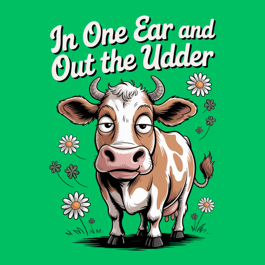In One Ear Out The Udder T Shirt